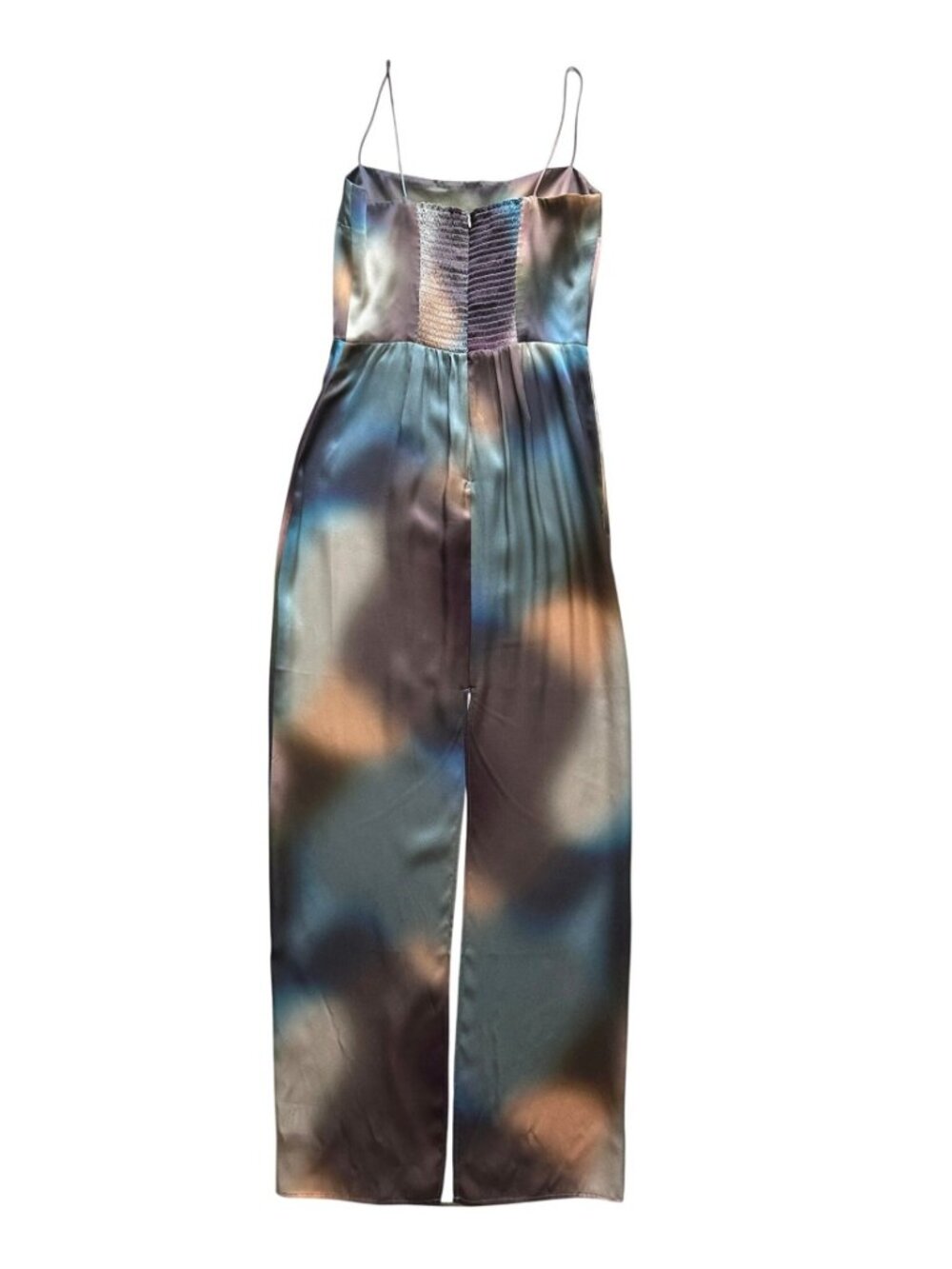 Reformation Frankie Silk Maxi Dress Blur Aura Abstract Print 6 - Picture 5 of 16